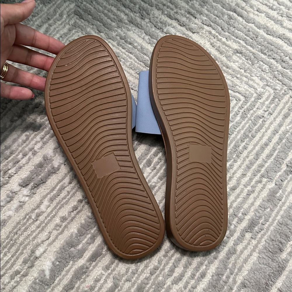Soda Women's Light Blue Slide Sandals - Picture 3 of 3